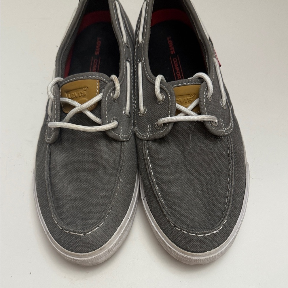Levi's Charcoal and Tan Men's Boat Shoes